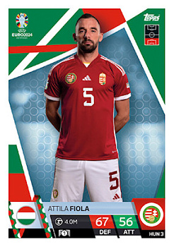 Attila Fiola Hungary Topps Match Attax EURO 2024 #HUN3